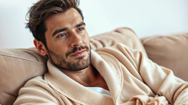 Découvrez le peignoir en coton pour homme alliant style et confort