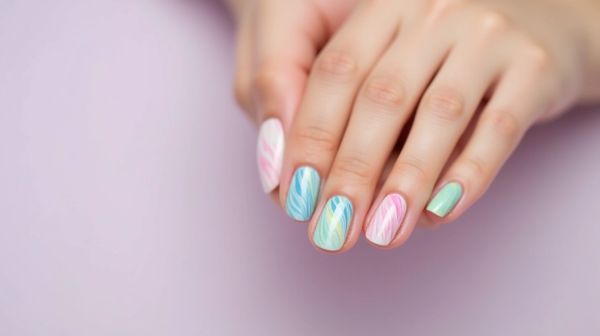 Ongles multicolores : ajoutez une touche pastel à votre manucure